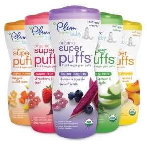 美國Plum Super Puffs兒童天然有機星星餅乾