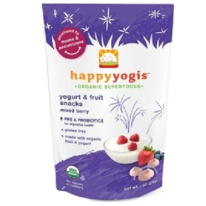 美國Happy Baby Yogis有機優格益生菌餅乾
