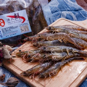 冷凍大尾生白蝦【小包裝】