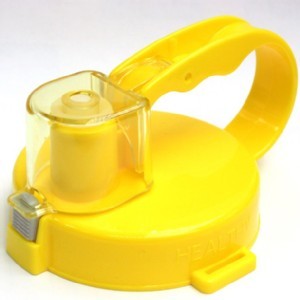 健康水壺.Healthyme健康生活-彈跳水壺瓶蓋/黃色