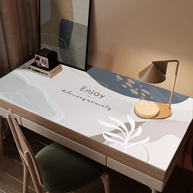 【西格生活館】簡約大理石紋矽膠桌墊(60x120cm)