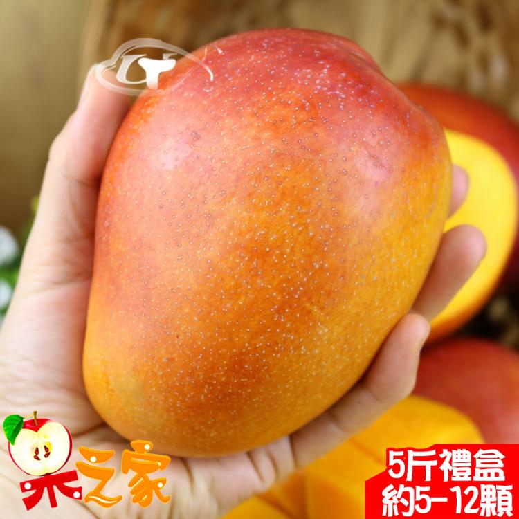 【果之家】屏東枋山愛文芒果5斤(約5-12顆入)