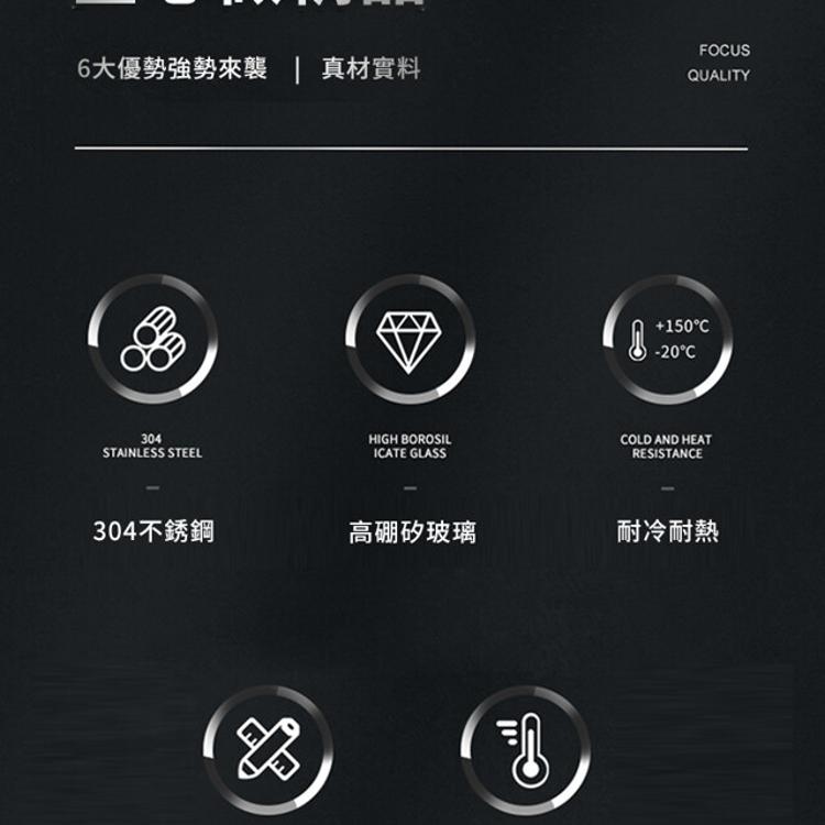 【CityStar】高硼矽玻璃帶蓋馬克杯450ml