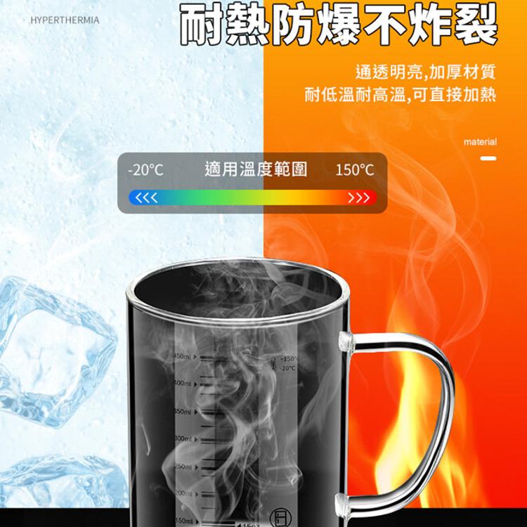 【CityStar】高硼矽玻璃帶蓋馬克杯450ml