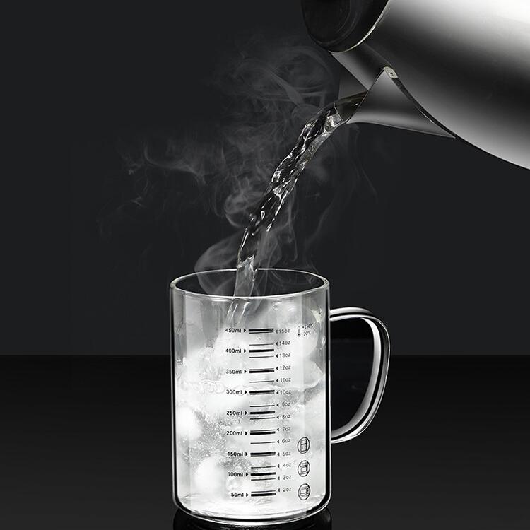 【CityStar】高硼矽玻璃帶蓋馬克杯450ml