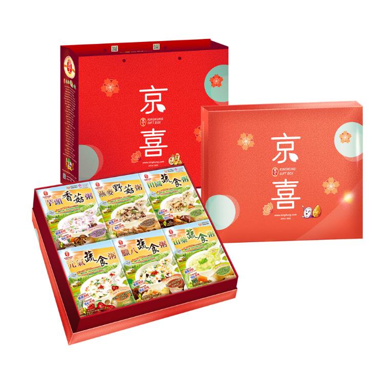 【京工】禮盒暢銷飲款(附提袋)(3入x6款)(純素/奶素)