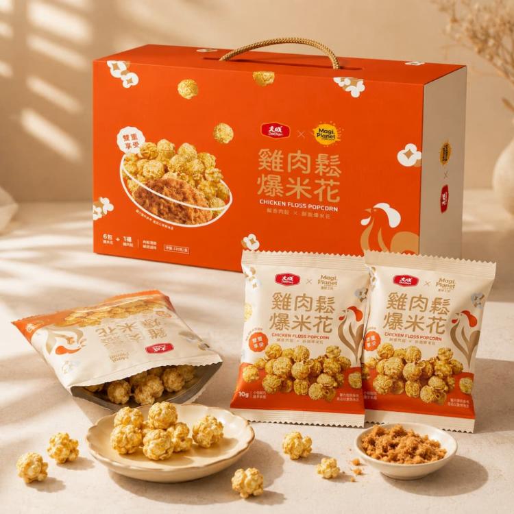 【大成食品】大成X星球工坊 雞肉鬆爆米花禮盒