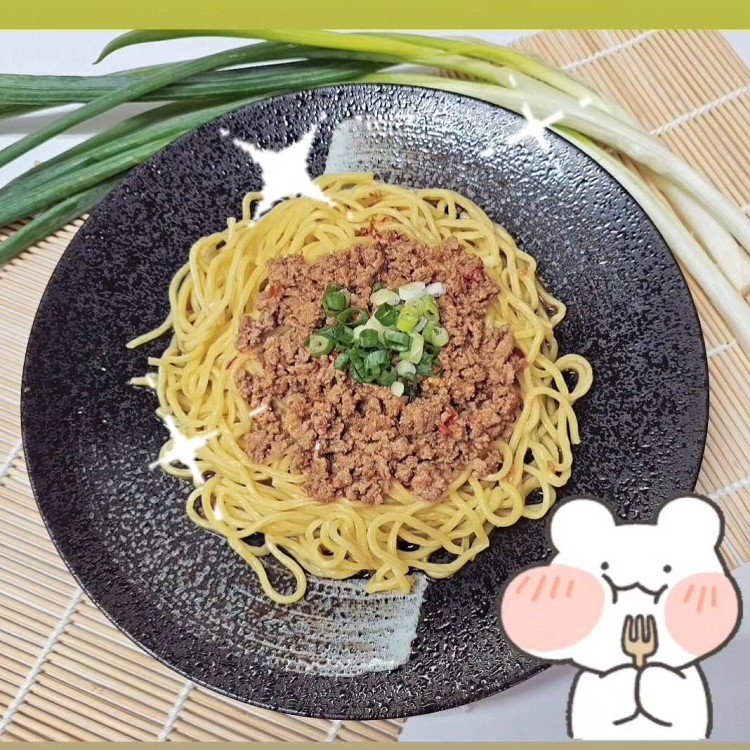 擔擔肉醬拌拉麵(微辣)