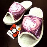 日本企畫 台灣精品 手製凱蒂貓柔軟中底按摩拖鞋 限量搶購中 特價：$399