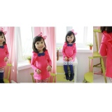 ♥Chloe.com韓國童裝♥2013春裝Coco蝴蝶領口洋裝