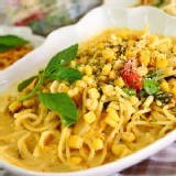 南瓜黃醬田園蔬菜義大利麵