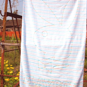 PLAY BOY彩虹條紋浴巾360-7