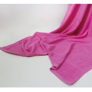 【三葉棉織廠】臺灣製純棉毛巾[菱格紋毛巾被-粉紅]-1入