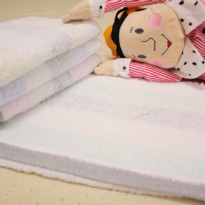 【三葉棉織廠】臺灣製純棉毛巾[竹炭橫條-童巾]-6入