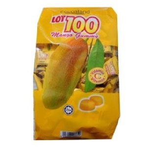 【cocoaland】馬來西亞進口LOT100一百份芒果QQ軟糖1kg