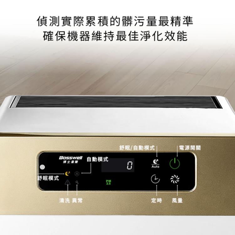 【Bosswell博士韋爾】台灣製造x0耗材．旗艦款！AI智能滅菌空氣清淨機-30坪BS502MT