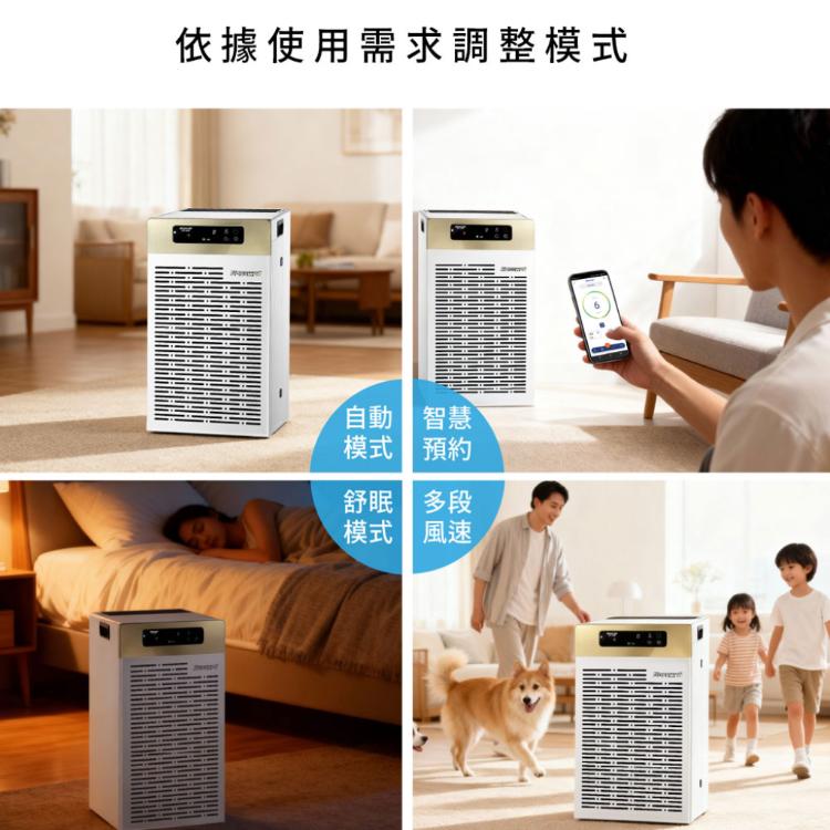 【Bosswell博士韋爾】台灣製造x0耗材．旗艦款！AI智能滅菌空氣清淨機-30坪BS502MT