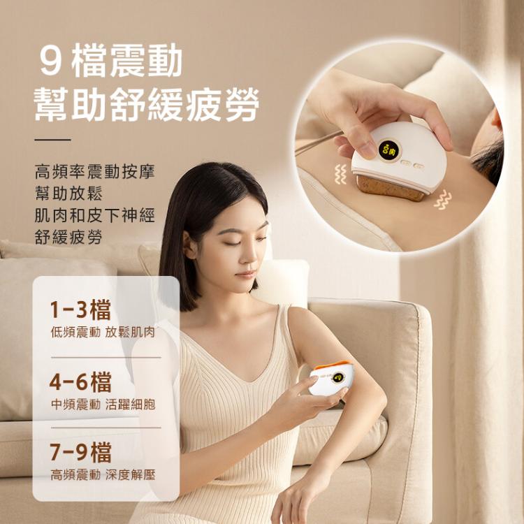 【DaoDi】砭石溫感按摩儀-9段電動臉部按摩器