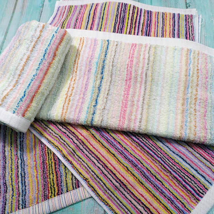 【CROCODILE 鱷魚牌】飄然清新條紋毛巾