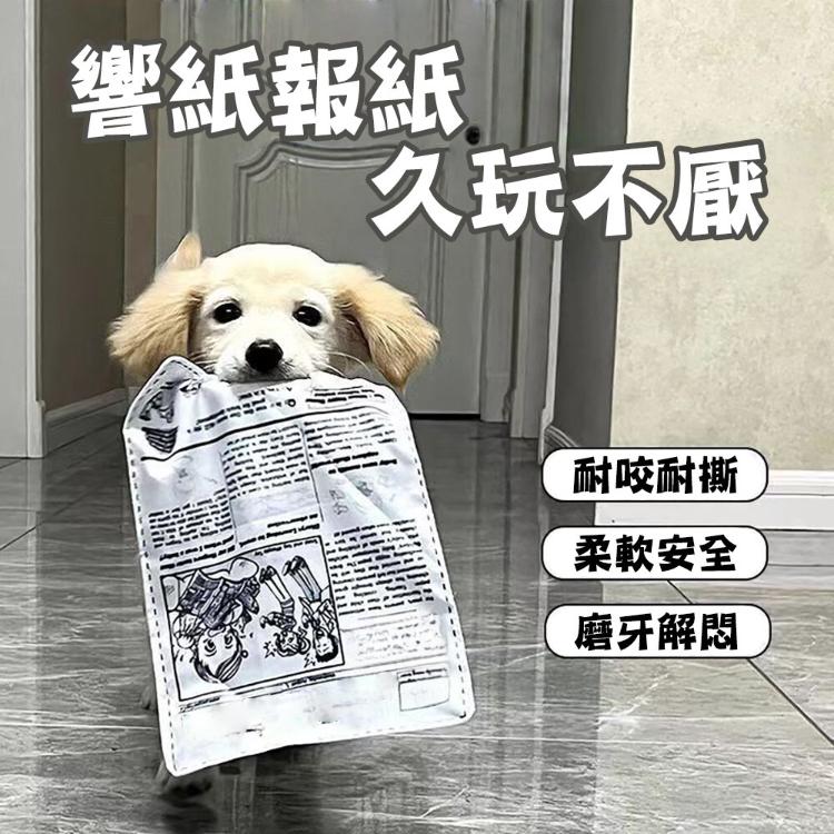 【CityStar】寵物狗狗發聲報紙可耐咬磨牙自嗨玩具