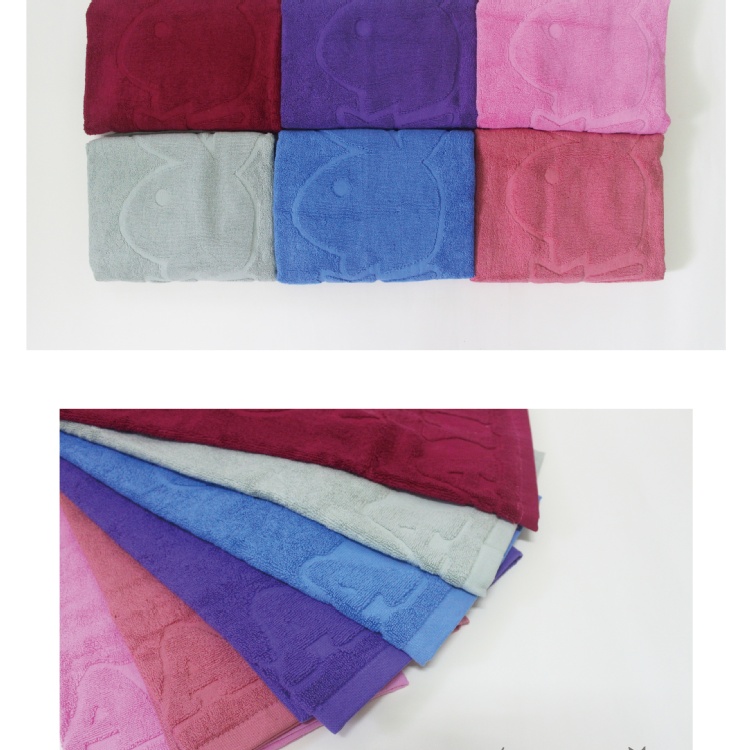 高級PLAY BOY枕頭巾 - [顏色粉]