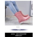 韓版時尚女款雨靴-蜜桃粉