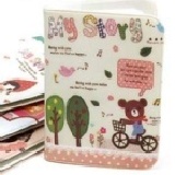 韓版插畫卡片收納夾 14卡位 My Story(單車小熊) ～降價出清！ 特價：$25