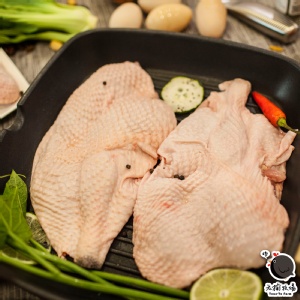 【元榆牧場】黑羽放山土雞 - 安全無毒雞腿單隻 - 去骨 -