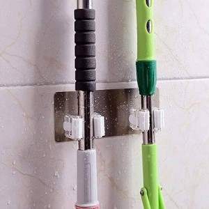 無敵神奇媽媽們的好幫手-無痕拖把掛架