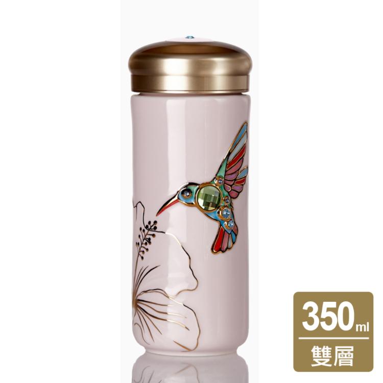 【乾唐軒活瓷】吉星蜂鳥隨身杯 - 雙層 3色任選 附精美禮盒