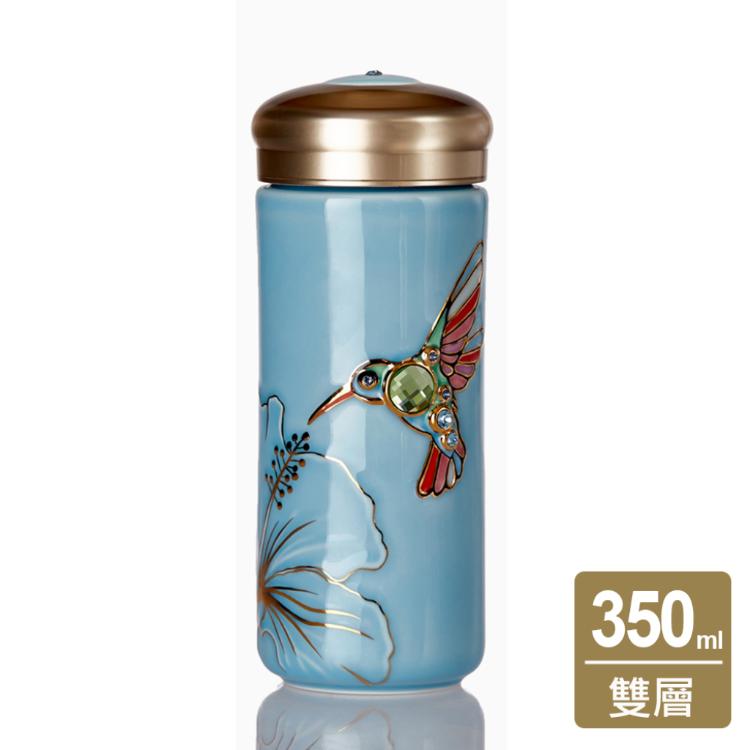 【乾唐軒活瓷】吉星蜂鳥隨身杯 - 雙層 3色任選 附精美禮盒