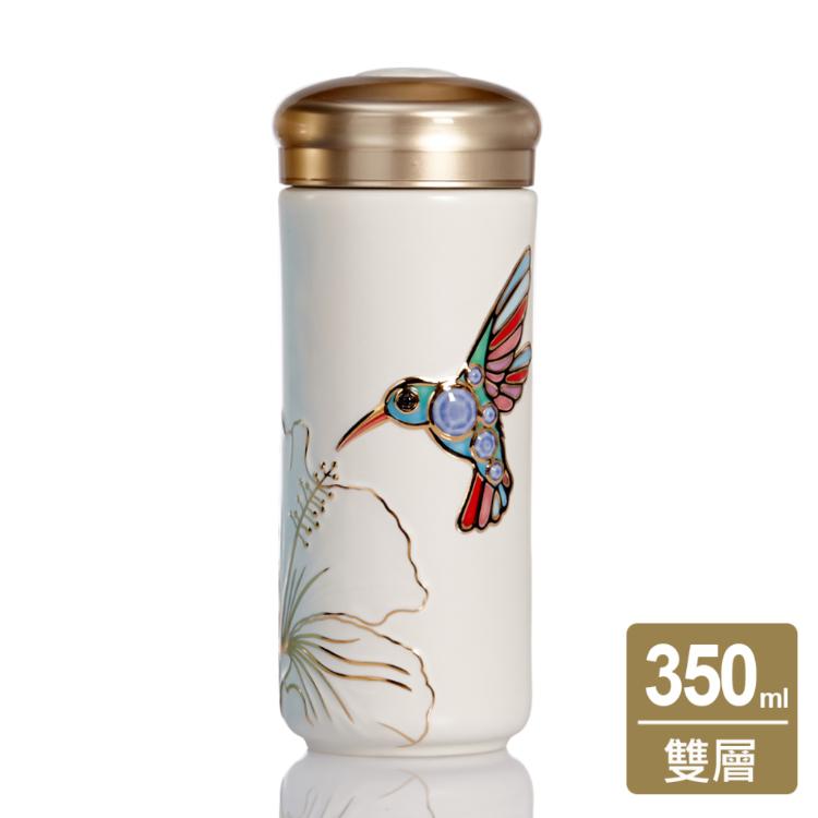 【乾唐軒活瓷】蜂鳥隨身杯 - 雙層 6色任選 附精美禮盒