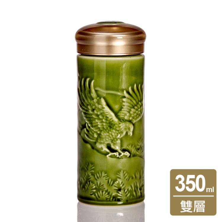 【乾唐軒活瓷】大展宏圖隨身杯 - 雙層 4色任選 附精美禮盒