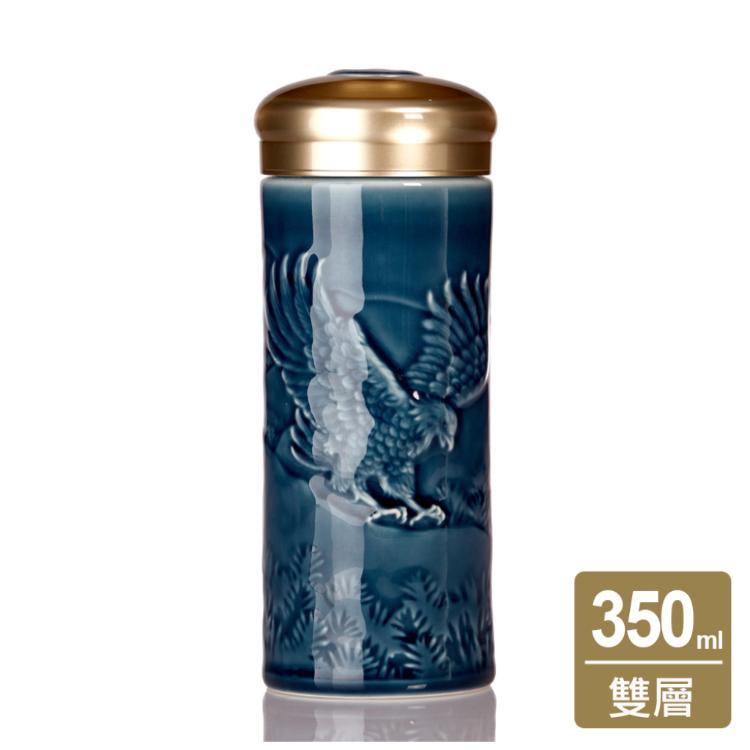 【乾唐軒活瓷】大展宏圖隨身杯 - 雙層 4色任選 附精美禮盒