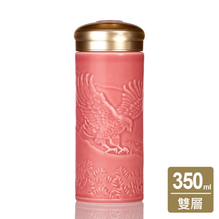 【乾唐軒活瓷】大展宏圖隨身杯 - 雙層 4色任選 附精美禮盒