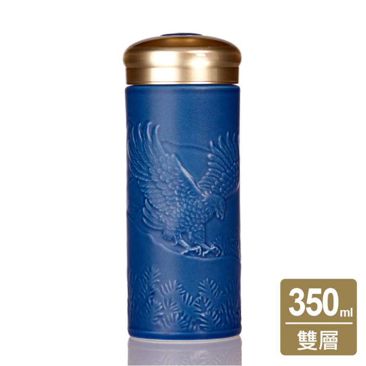 【乾唐軒活瓷】大展宏圖隨身杯 - 雙層 4色任選 附精美禮盒