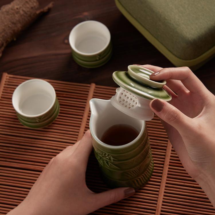 【乾唐軒活瓷】竹君子泡茶器 3色任選 附精美禮盒提袋
