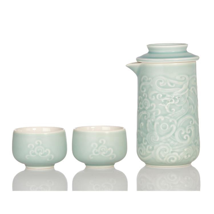 【乾唐軒活瓷】祥龍獻瑞泡茶器 4色任選 附精美禮盒