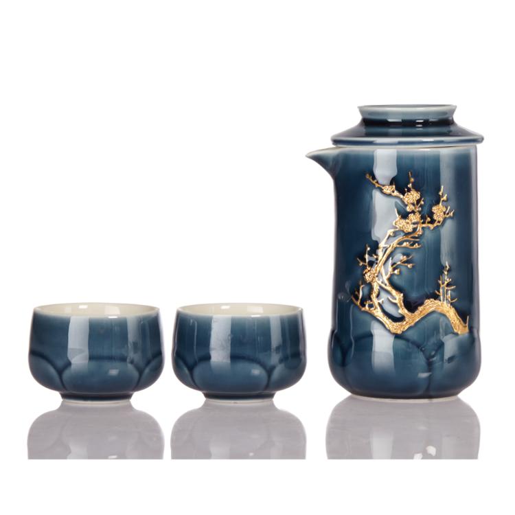 【乾唐軒活瓷】梅香泡茶器-鎏金 3色任選 附精美禮盒