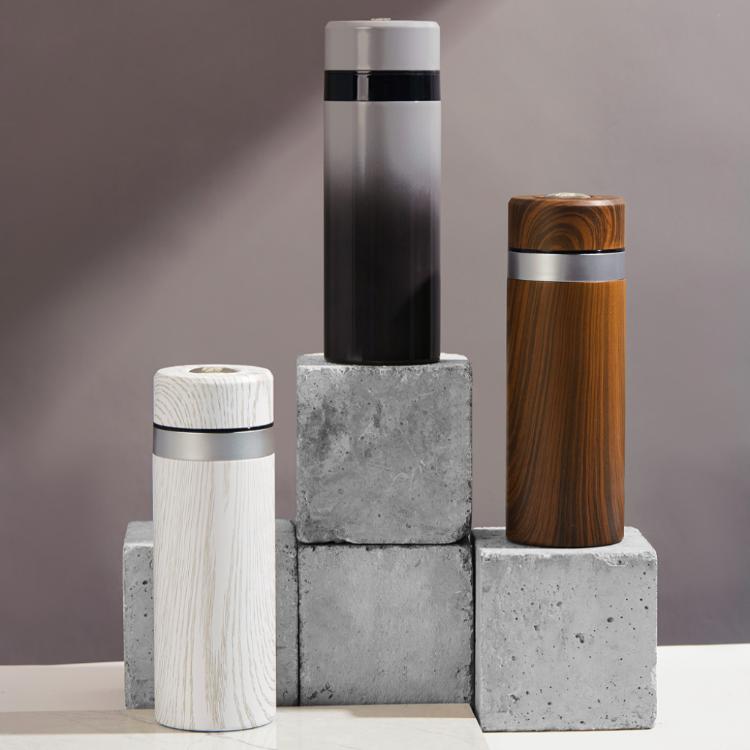 【乾唐軒活瓷】金石保溫杯 - 木紋款2色任選 附精美禮盒