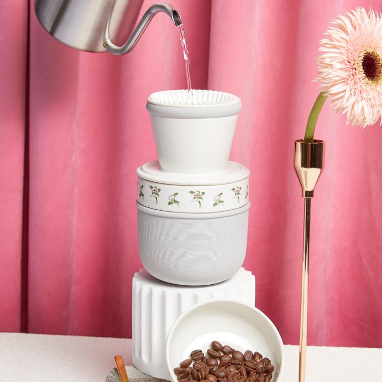 【乾唐軒活瓷】花神行動咖啡組 - 2色任選 附精美禮盒 ※不附贈濾紙