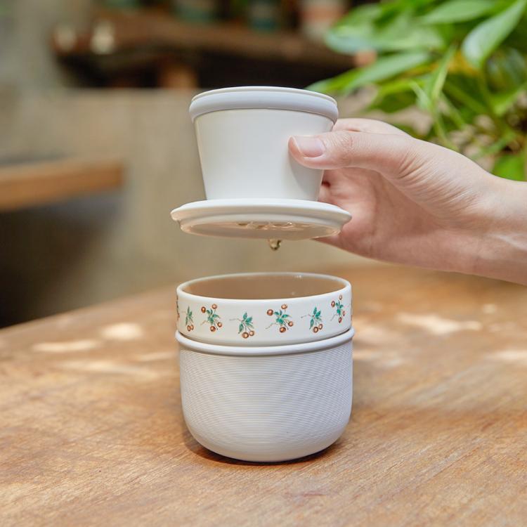 【乾唐軒活瓷】喜果行動咖啡組 - 2色任選 附精美禮盒 ※不附贈濾紙