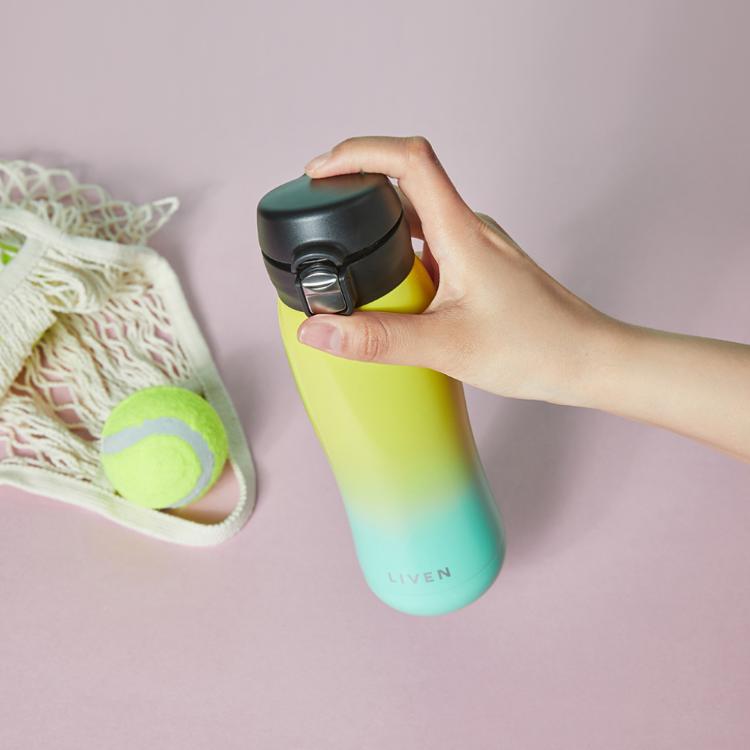 【乾唐軒活瓷】躍動保溫杯 (漸變款) - 雙層不銹鋼3色任選 附精美禮盒提袋