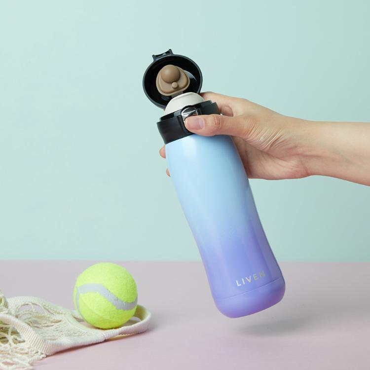 【乾唐軒活瓷】躍動保溫杯 (漸變款) - 雙層不銹鋼3色任選 附精美禮盒提袋