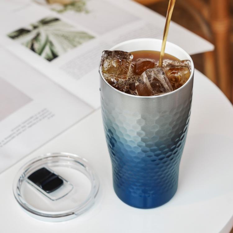 【乾唐軒活瓷】金石隨手杯 - 雙層不銹鋼3色任選 附精美禮盒提袋