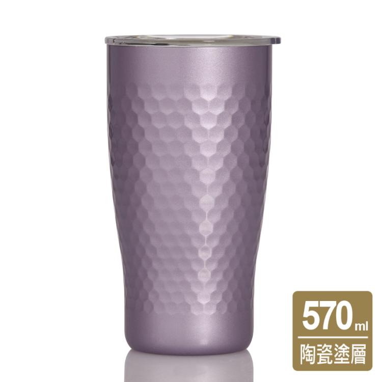 【乾唐軒活瓷】金石隨手杯 - 雙層不銹鋼3色任選 附精美禮盒提袋