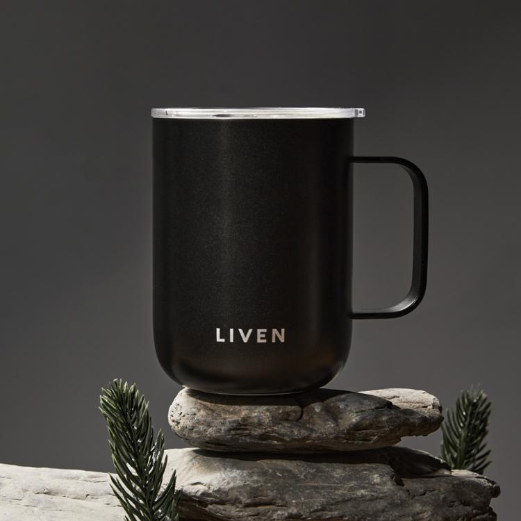 【乾唐軒活瓷】躍動馬克杯 - 雙層不銹鋼4色任選 附精美禮盒提袋