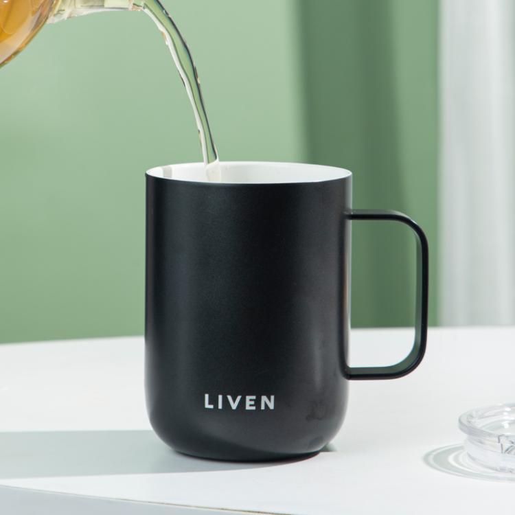 【乾唐軒活瓷】躍動馬克杯 - 雙層不銹鋼4色任選 附精美禮盒提袋