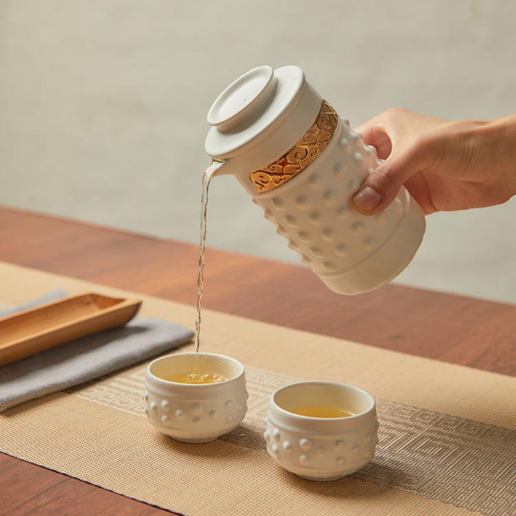 【乾唐軒活瓷】乾坤泡茶器-鎏金 2色任選 附精美禮盒