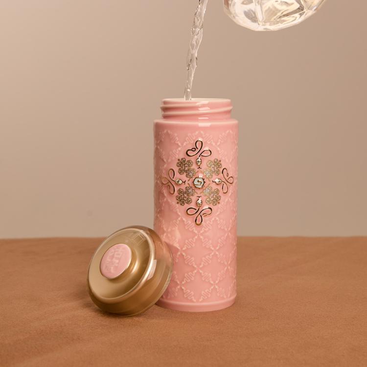 【乾唐軒活瓷】福來運轉隨身杯 - 雙層 5色任選 附精美禮盒